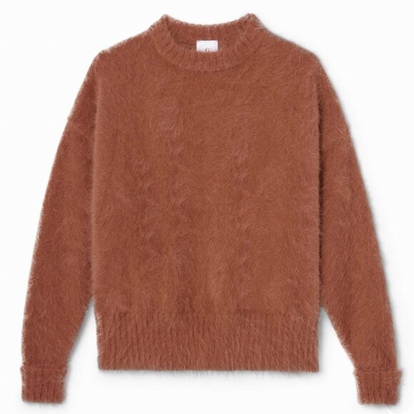 G. Label by Goop Oversize Angora Crew Sweater in Rose Size M - NWOT - Picture 2 of 9